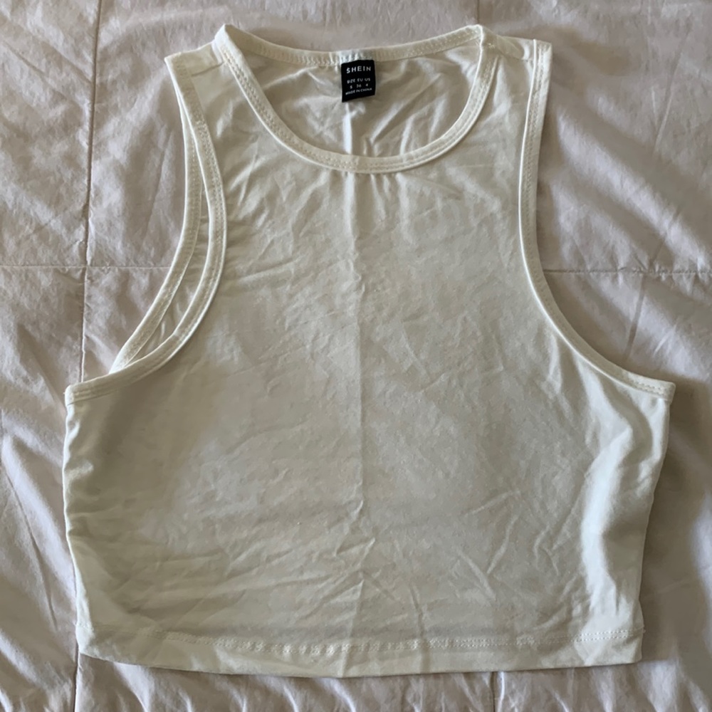 SHEIN high neck cropped tank